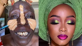 BOMB VIRAL 😱 GRANDMA BRIDAL GELE & MAKEUP TRANSFORMATION💄MAKEUP TUTORIAL 👆