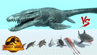 MOSASAURUS (Remastered) Jurassic World Dominion - Animal Revolt Battle Simulator