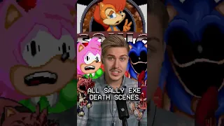 ALL SALLY.EXE DEATH SCENES IN SONIC.EXE ONE MORE ROUND #shorts #sonicexe #exe #sallyexe #luigikid