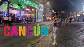 Partying in Cancun city Night Life | Mexico 🇲🇽 night clubs walkthrough