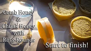 Ross Round Honey In The Comb How to make comb honey with Ross-Rounds and Honey Bees!