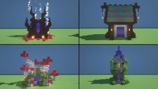 Four More Easy Nether Portal Designs | Minecraft 1.17 Tutorial