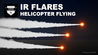 Unreal Engine Helicopter Flying #17  -  IR Flares Niagara Particle