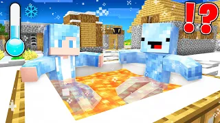 JJ and Mikey Survive 100 DAYS as FROZEN in Minecraft - Maizen