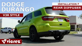 Vicrez Rear Diffuser vz102478 and vz102528 | Dodge Durango 2021-2022 INSTALLATION