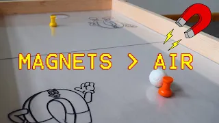 We built an air hockey table that doesn't use air