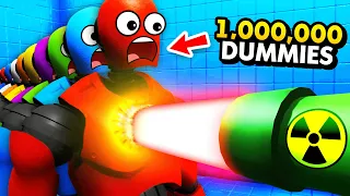 INFINITE DUMMIES vs NUCLEAR LASER CANNON (Funny Rage Room VR Gameplay)