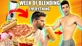 Eating Only Blended "Protein Shakes" For An Entire Week Straight!