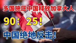 많은 국가들이 중국에 캐나다인을 석방하도록 압력을 가하고 있습니다, 90:25! 중국 제다이의 반격!