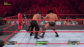Roman Reigns vs. Finn Bálor vs. Drew McIntyre — Triple Threat Match: Raw #wwe2k22 #legendmannyt