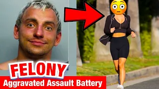 VITALY BRUTALLY BEAT UP FEMALE JOGGER + GETS ARRESTED & HIT WITH HEAVY CHARGES 😱