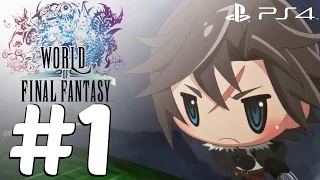 World of Final Fantasy (PS4) - Gameplay Walkthrough Part 1 - Full Dungeon Demo [1080p 60fps]