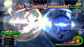 Kingdom Hearts 2.5 ReMIX - Every Limit Command Guide - Proud Mode