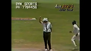 Young Sachin Tendulkar hits a magnificent direct hits.