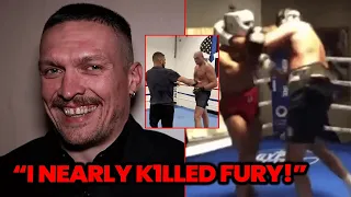 "I DROPPED HIM 4 TIMES!" USYK LEAKS VIDEO OF HIM KNOCKING OUT TYSON FURY IN sparring session 2024