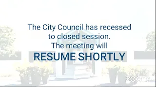 City Council Regular Meeting December 13, 2021