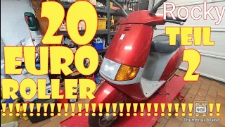 20 EURO ROLLER TEIL2 / Roller zum laufen bringen / Piaggio Sfera springt nicht an / Reparatur