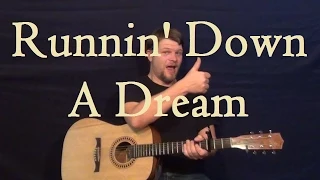 Running Down a Dream (TOM PETTY) How to Play Easy Guitar Strum Chords Beginner Lesson