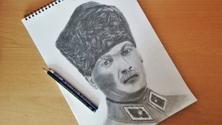 How to Draw Mustafa Kemal Ataturk Speed Drawing