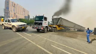 Extremely Dangerous World Longest Truck On Road |  World Largest Heavy Machinery