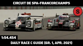 Gran Turismo Sport - Daily Race Lap Guide - Circuit de Spa-Francorchamps  Gr. 1