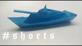 American warship. Origami Battleship "Texas". How to make ship with paper. Gấp tàu chiến bằng giấy.