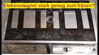 Elektromagnet aus Mikrowellentrafo | Electromagnet from microwave transformer