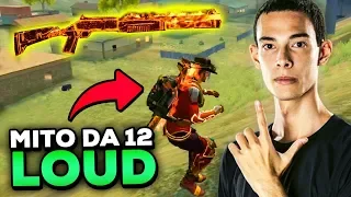 LOUD VINIZX: O MELHOR RUSHADOR DE 12 DO FREE FIRE! (DUO CRUSHER FOOXI)