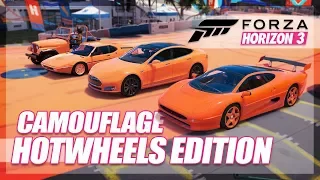 Forza Horizon 3 - Camouflage Hot Wheels Edition! (Mini Games & Random Fun)