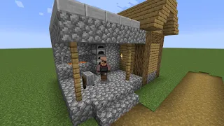 How to build a Minecraft Village Weaponsmith/Blacksmith (1.14 plains)