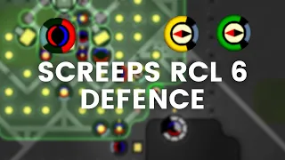 RCL 6 Defense From Duo | Screeps Combat Analysis