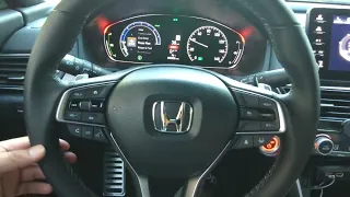 2022 Honda Accord sport hybrid in SPORT mode