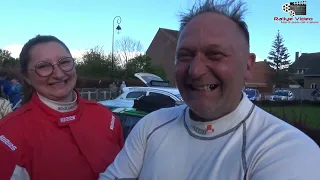 Grégory et Tiphaine Waryn a l'arrivée du Rallye de la Lys 2024