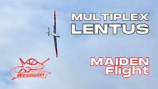 MULTIPLEX LENTUS 3000mm from weymuller.fr | MAIDEN FLIGHT (English/Français) 4K