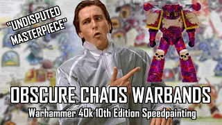 "Interesting" Chaos Warband Schemes | Warhammer 40k 10th Edition Speed Painting Guide