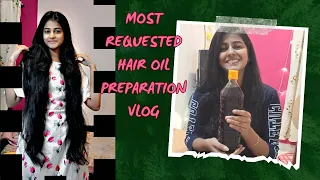 Homemade hair oil vlog | tamil |