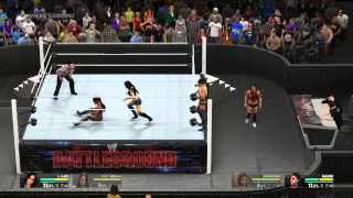 Wwe2k15 Aj Lee And Nikki Bella vs Naomi and Cameron