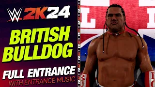 BRITISH BULLDOG WWE 2K24 ENTRANCE - #WWE2K24 BRITISH BULLDOG DAVEY BOY SMITH ENTRANCE THEME