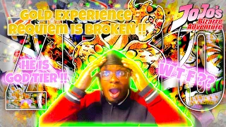 Non Jojo Fan Reacts - The Most Terrifying Stands Gold Experience Requiem Reaction. OMG!!