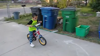 Learn to ride a bike, balance in less than 5 minutes at any age. 5yr old Lukas learned to ride in 5.