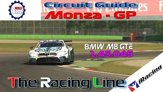 iRacing | IMSA | BMW M8 GTE | Circuit Guide - Autodromo Nazionale Monza - GP - 1:45.045 Week 9