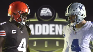 Madden NFL 24 - Dallas Cowboys Vs Cleveland Browns Simulation PS5 Week 1 (Madden 25 Rosters)