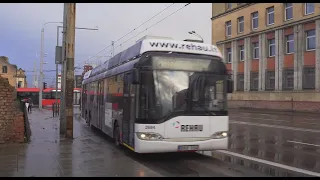 Lithuania, Vilnius, trolleybus 16 ride from SPARTA to  Pal. Jurgio Matulaičio parapija