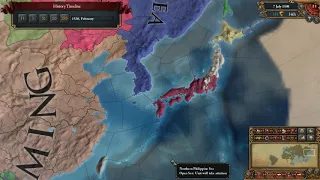 Yamana to Japan Timelapse (EU4)