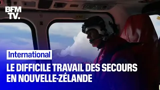 Nouvelle-Zélande: après l’éruption d’un volcan, le difficile travail des secouristes