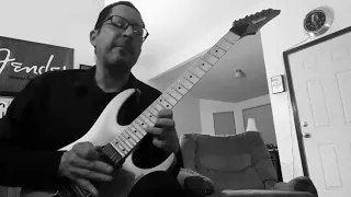 A Mixolydian. A7 improvisation solo over a backing track