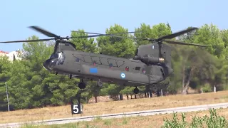 Athens Flying Week 2017 Hellenic Army Aviation CH-47D+UH-1 Huey and Commandos