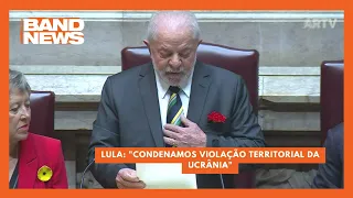 Lula: "Condenamos violação territorial da Ucrânia"