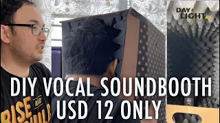 I created a DIY Vocal Sound Booth worth USD 12 | Tutorial | DayandlightTV