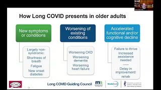 Long COVID ECHO Session 2: Long COVID in Pediatric Populations and Older Adults